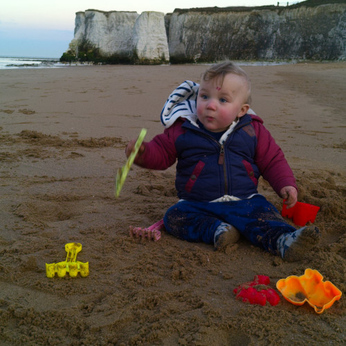 Jacob on the beach